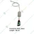 Rotating Sprinkler of 8mm size with a hanging port of 58cm length, used for watering in greenhouses (Pack of 3)