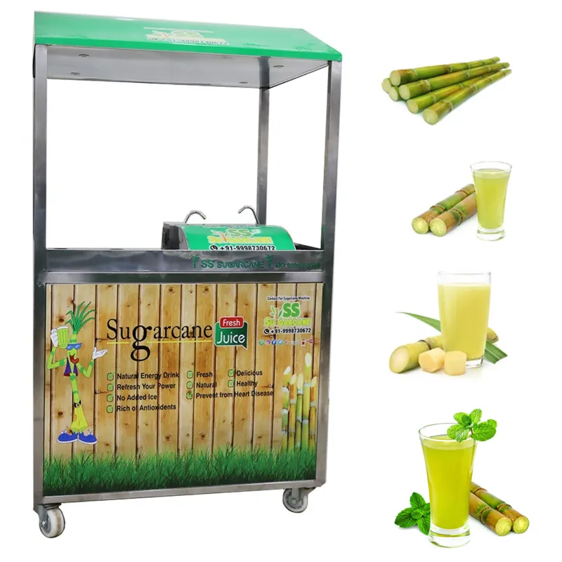 Semi-Automatic Sugarcane Juice Vending Machine, SS Body, 850W