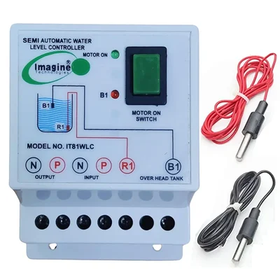 Imagine Technologies Semi Automatic Water Level Controller with SS Sensor (White,IT81WLC)-1 Year Warranty