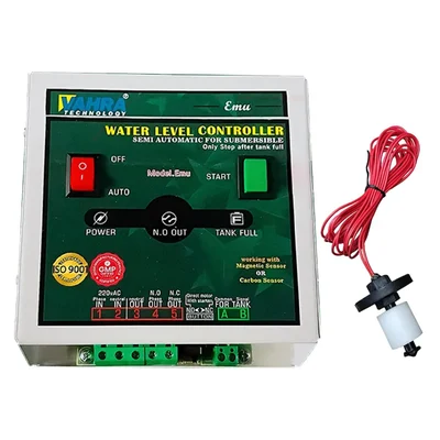 Vahra Technology Semi Automatic Water Level Controller Only to Stop After Tank Full, With 1 Magnetic Sensor (EMU)