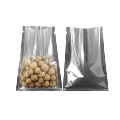 1000 Pcs, 500gm 8x10 Inch Semi Silver 3-Side Sealed Pouch with Tear Notch