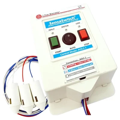 SensaSwitch Automatic Water Level Control with 3 Water Sensors (Model-AOLC-1) - 1 Year Warranty