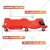 Heavy Duty 40 Inch Mechanic Creeper with Casters, Low Profile, Padded Headrest, Automotive Vehicle Repair Garage Creeper,Red