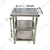 GBE SS 24 X 24 X 32 inch Service Table with 2 Undershelf for Kitchen Use