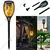 Premium Quality 96 LED Waterproof 3 in 1 Solar Outdoor, Flickering Marshal Light Set with 3 Lighting Modes for Garden