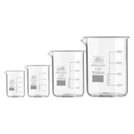 SBT Instruments Borosilicate 3.3 Glass Beaker 50ml, 100ml, 500ml, 1000ml with Graduation Marks for Laboratory