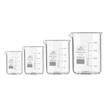 SBT Instruments Borosilicate 3.3 Glass Beaker 50ml, 100ml, 250ml, 1000ml with Graduation Marks for Laboratory