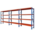 Alija 200 x 60 x 200 cm 4 Layers CRC Sheet Warehouse Rack, Load Capacity 350 Kg Each Shelf (Set of 3)