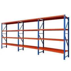 Alija 200 x 60 x 200 cm 4 Layers CRC Sheet Warehouse Rack, Load Capacity 350 Kg Each Shelf (Set of 3)
