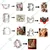 Stainless Steel Set of 7 Mixed Shape Cookie Cutter for Cake Decoration, Fruit/Food Cutting and Clay Craft