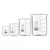 Bello Set of 4pcs Borosilicate 3.3 Glass Beakers with Graduation Marks, 10ml, 100ml, 500ml, 1000ml Capacity for Laboratory