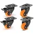 PROBECHO 1.5 Inch Heavy Duty Caster Wheels set of 4 Perfect For Trolley Chair,Bed Etc. (2 With Brake + 2 Without Brake)