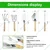 Global Nature Agro Garden Tool Combo of Big & Small Trowel, Hand Weeder, Fork, Cultivator, Nickel Coated & Wooden Handle