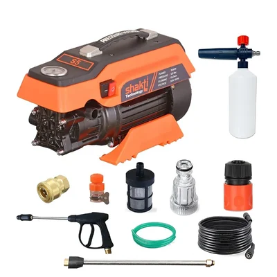 Shakti Technology 125 Bar 1900 W High Pressure Car Washer, 8 LPM Flow Rate (S5)