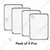 Stainless Steel (Pack of 4 ) 12 x 9 Inch Shallow Tray For Catering Service