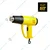 Sharp Gold 1600W Variable Speed Heat Gun, 500°C Max. Heat Flow With 6-Month Warranty (SGV-351)