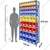 Suwas Trolley 70-75 Kg/Shelf Load Capacity Powder Coated Bin Storage Rack, 10 Shelves (78 Bins) (SU-BSR-001)
