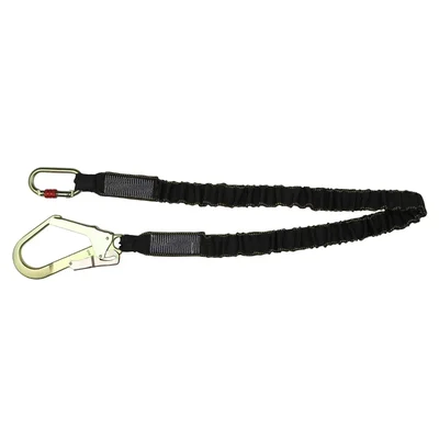 ISSAFE (ISF-55) Shock Absorbing Lanyard With Carabiner & Scaffolding Hook
