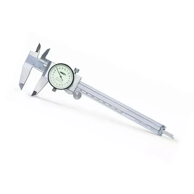 Insize 150 mm Shock Proof Dial Caliper, 1312-150A Model, Stainless Steel Body