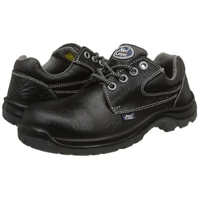Allen Cooper 1265 Electric Shock Resistant Black Work Safety Shoes(Size-6 No)