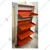 Expert 4.49 x 2.31 x 1 Feet 4 Shelves Wall Mounted Shoe Rack (Color : Orange & Ivory)