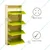 Expert 4.49 x 2.31 x 1 Feet 4 Shelves Wall Mounted Shoe Rack (Yellow & Ivory Color)