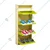 Expert 4.49 x 2.31 x 1 Feet 4 Shelves Wall Mounted Shoe Rack (Yellow & Ivory Color)