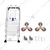 Premium Quality 70-80 Kg Load Capacity 8 Wheels Shopping Trolley For Super Market, Grocery Stores, Warehouses