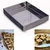 Stainless Steel Rectangular Multi-Purpose Food Showcase Tray For Shops(Size-16 X 14 Inch )