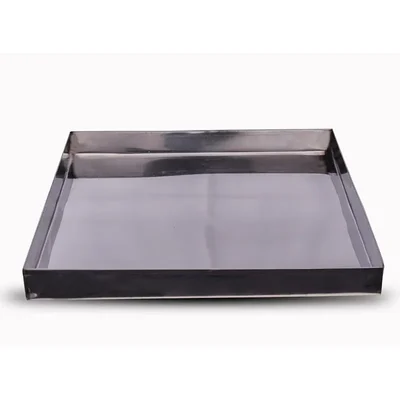 Stainless Steel Rectangular Multi-Purpose Food Showcase Tray For Shops(Size-16 X 14 Inch )