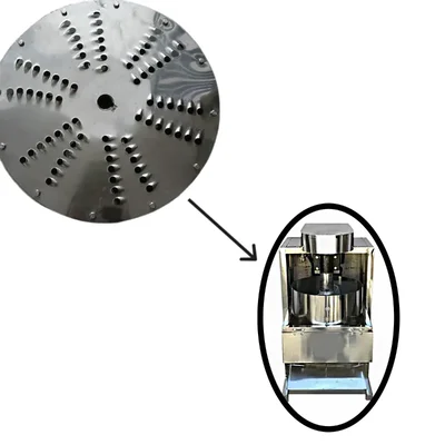 9 mm Shredder Blade for 1 HP Motor Operated Stainless Steel Cabbage Cutter Machine