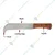 Heavy Duty Manual Hand Sickle High Grade Steel 6 inch Blade Traditional Handmade Kitchen Knives Bill Hook