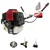 Balwaan Krishi BX-52, 2 Stroke 52cc Sidepack Brush Cutter Machine with Free Accessories for Agriculture and Gardening