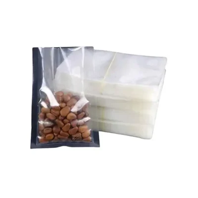 100 Pcs 2 kg, 10x12 Inch Clear Transparent 3-Side Sealed Pouch for Dry Fruits, Masala, Granules Packaging
