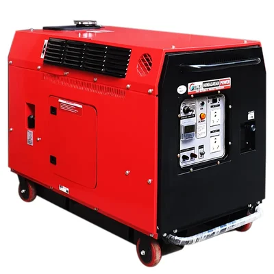 HPM 7 KVA Recoil and Self Start Portable Petrol Silent Generator (SILENT GE 7500PS)