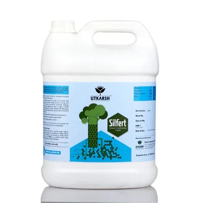 Utkarsh Silfert (Potash Fortified with Silicon) Enhances Silica Absorption in Plants, White Root Development | 5 liter(Pack-1 x 5 liter)