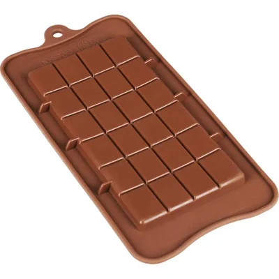 Pack of 20 Bar Shape Silicone Chocolate Mould with 24 Cavities