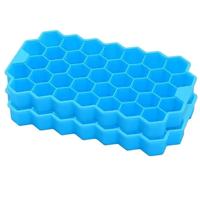 Pack of 10 Honeycomb Shape Silicone Mould for Chocolate, Truffles, Ganache, Jelly, Praline, Brownie, Ice Cube Tray 