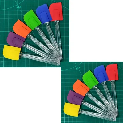 Silicone Spatula for Baking and Spreading Purpose (Pack of 12), No. 1 