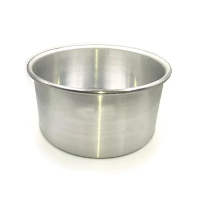 6/4 Size Round Aluminium Tin Pan for Cake Baking & Catering with High Conductivity Aluminum Build & Leakproof Design