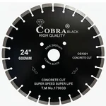 Oxi Power Cobra Black 24-Inch Silver Brazed Diamond Saw Blade with 50mm Bore for Heavy-Duty Concrete Cutting 1321 