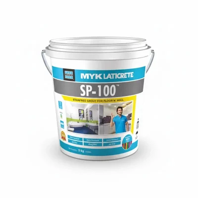 Myk Laticrete SP 100 Silver Shadow Waterproof Stainfree Epoxy Grout for Floor and Wall Tiles 5 kg Pack