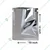 100 Pcs, 1.75Kg 10x12 Inch Silver 3-Side Sealed Pouch with Tear Notch for Dry Fruits, Masala, Granules Packaging