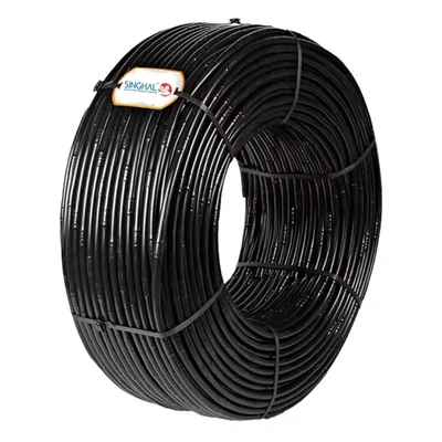 Singhal 16mm Drip Irrigation Hose Pipe, Black Hose for Garden Watering, and Home Farming Accessories (Size-200 Meter)