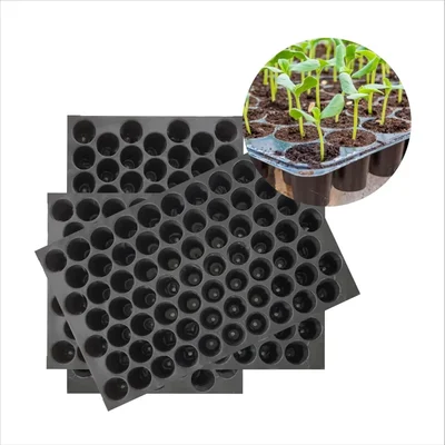 Singhal 70 Holes Reusable Germination Trays for Seedling, Plants, and Garden Plantation - Pack of 30