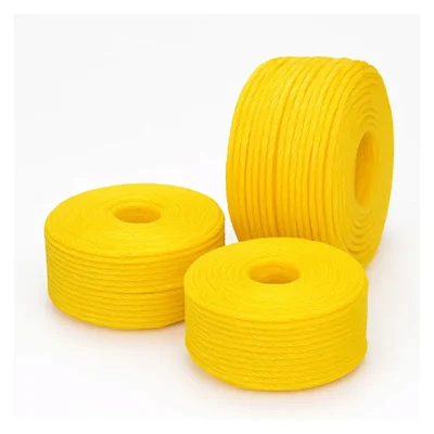 Singhal PP Tuf Rope Heavy Duty Nylon Virgin Plastic Rope | Yellow | 6 MM | Multipurpose Plastic Rope(Size-100 Meter)