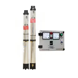 Kirloskar 2 HP 16 Stage 4 inch 1Phase Water Filled Submersible Pump With CP, 407ft Head-1 Year Warranty (NEO 60-2016-CP)