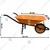 Heavy Duty 100-130 Kg Load Capacity, Yellow Single Wheel Barrow (SWB-2)