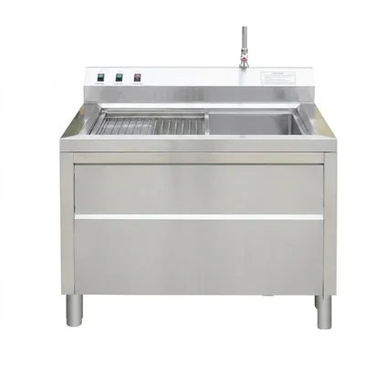 Single Basket Washer 100kg/h with Stainless Steel for Washing Leafy & Soft Vegetable
