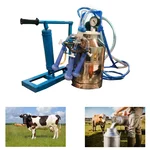 Manually Operated Single Bucket Cow Milking Machine, 3 to 4 min per Cow With Free Accessories